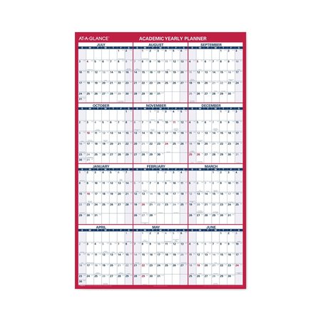 At-A-Glance Academic Erasable Reversible Extra Large Wall Calendar, 48x32, 12 Month (July to June): 2022 to 2023 PM36AP28